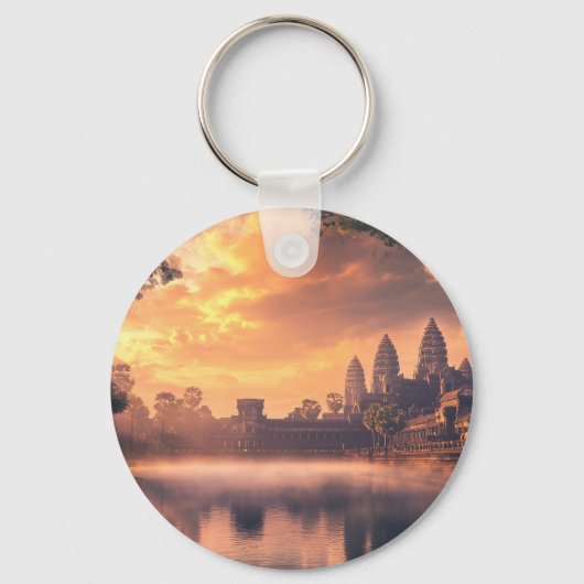 Angkor Wat waterverf Sleutelhanger (Voorkant)