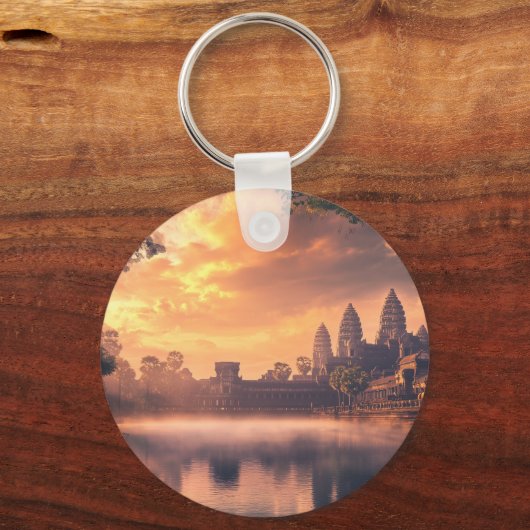 Angkor Wat waterverf Sleutelhanger (Achterkant)