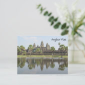 angkor wat weerspiegeld briefkaart (Staand voorkant)