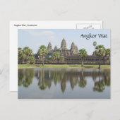 angkor wat weerspiegeld briefkaart (Voorkant / Achterkant)
