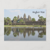 angkor wat weerspiegeld briefkaart (Voorkant)
