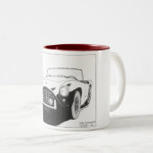 Anglaises-Bristol Tweekleurige Koffiemok (Voorkant rechts)