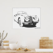 Anglaises-Jaguar Poster (Keuken)