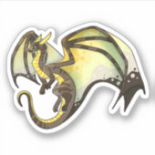 Angled AroAce Pride Dragon Sticker (Voorkant)