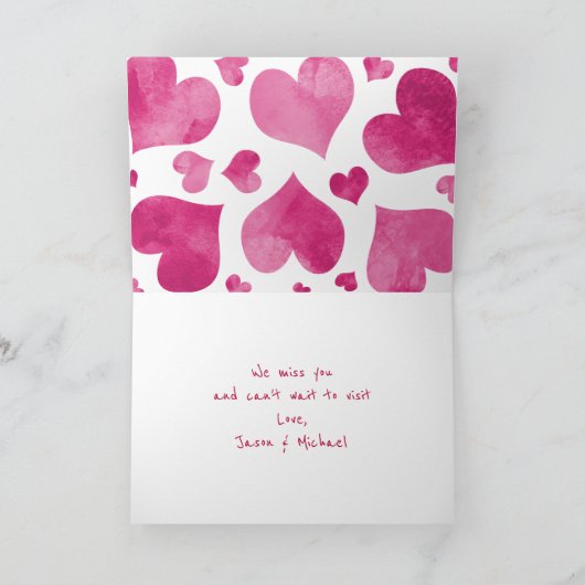 Angled foto grootouders Valentijnsdag vakantie Feestdagen Kaart (Binnen)