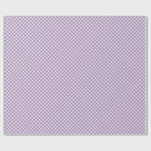 Angled Lavendel en White Gingham Cadeaupapier (Vlak)