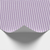 Angled Lavendel en White Gingham Cadeaupapier (Hoek)