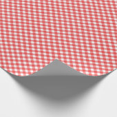 Angled rood en wit Gingham Cadeaupapier (Hoek)