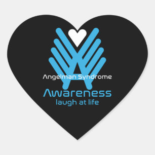 Angleman Syndrome Awareness Hart Sticker