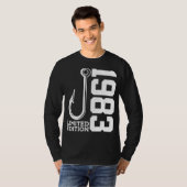 ANGLER 42ND BIRTHDAY VISSEN LIMITED EDITION 1983 T-SHIRT (Voorkant volledig)