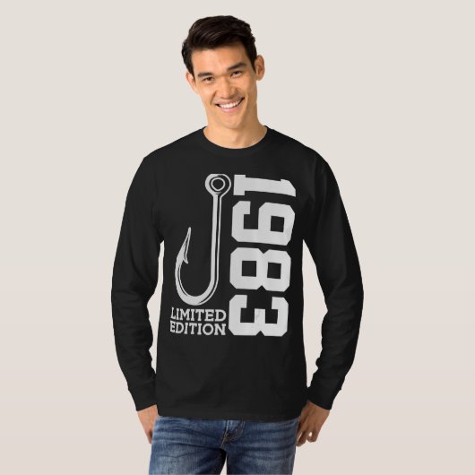 ANGLER 42ND BIRTHDAY VISSEN LIMITED EDITION 1983 T-SHIRT (Voorkant volledig)