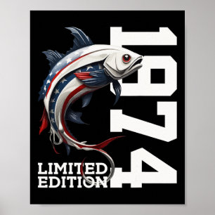 Angler 51st Birthday Gevist Limited Edition 1974 Poster
