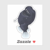 Angler Fish komt naar de oppervlakte Sticker (Vel)