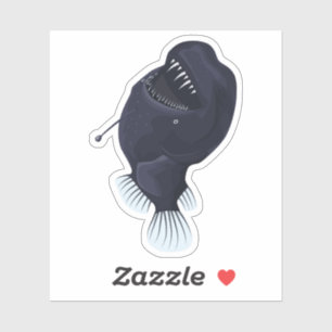 Angler Fish komt naar de oppervlakte Sticker