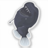Angler Fish komt naar de oppervlakte Sticker (Voorkant)