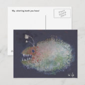 Angler Fish? Of een blok met tanden? Briefkaart (Voorkant / Achterkant)