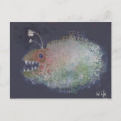 Angler Fish? Of een blok met tanden? Briefkaart (Voorkant)