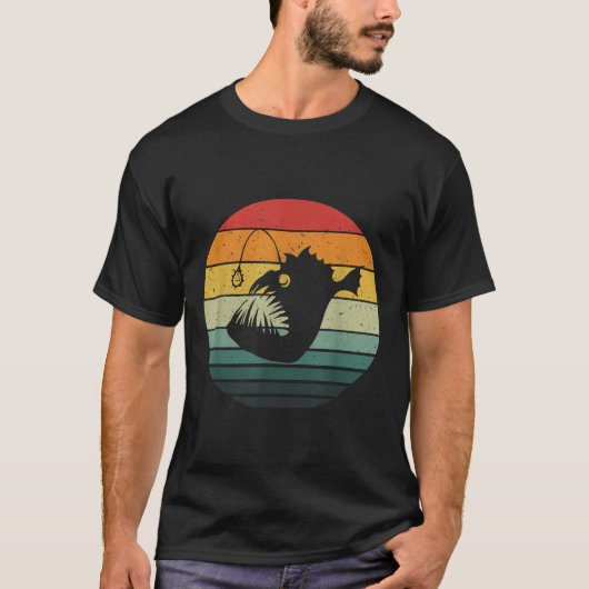 Angler Fish Retro T-shirt (Voorkant)