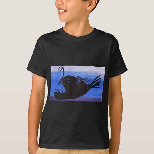 Angler Fish Silhouette T-shirt (Voorkant)