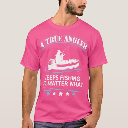 Angler Fisher Rod Angler Fisherman Vist T-shirt (Voorkant)