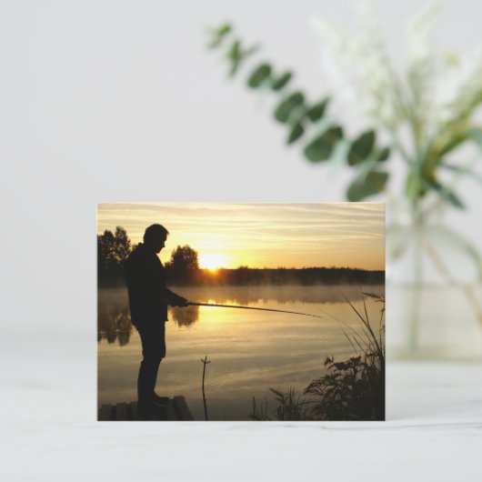 Angler Goedemorgen Briefkaart (Staand voorkant)