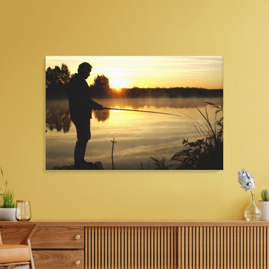 Angler Goedemorgen Canvas Afdruk (Insitu (Woonkamer))