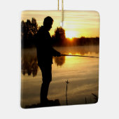 Angler Goedemorgen Keramisch Ornament (Rechts)