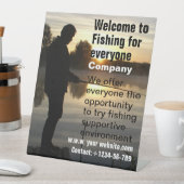 Angler Goedemorgen Reclamebord Met Voetstuk (Insitu)