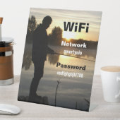 Angler Goedemorgen Reclamebord Met Voetstuk (Insitu)