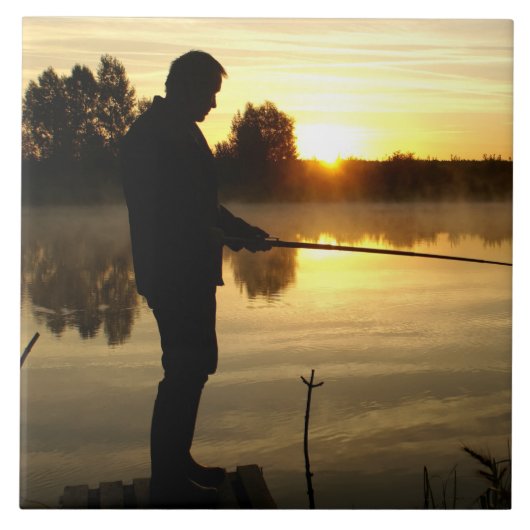 Angler Goedemorgen Tegeltje (Voorkant)