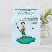 Angler Invitation Kaart (Staand voorkant)
