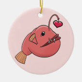 Angler uit liefde keramisch ornament (Voorkant)