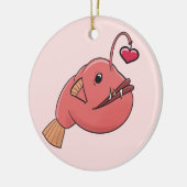 Angler uit liefde keramisch ornament (Links)