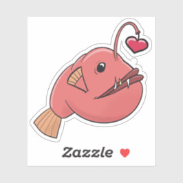 Angler uit liefde sticker