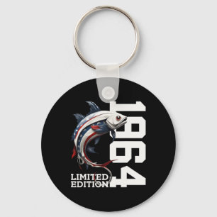 Angler Verjaardag Vissen Limited Edition 1964 1  Sleutelhanger