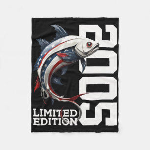 Angler Verjaardags Visactie Limited Editie 2005 Fleece Deken