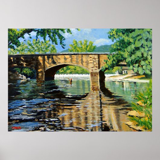 Angler Vist voor forel Poster (Voorkant)