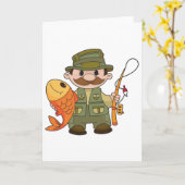 Angler-Wenskaarten Kaart (Gele Bloem)