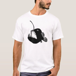 anglerfisch anglerfish frogfish fishing deep sea t-shirt