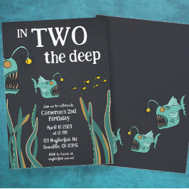 Anglerfish Deep Zee Ocean Tweede Verjaardag Kaart