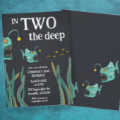 Anglerfish Deep Zee Ocean Tweede Verjaardag Kaart