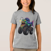 Anglerfish Monster Truck Tri-Blend Shirt (Voorkant)
