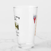 Angler's Tales Pint Glass beroemd gemaakt door Lar Glas (Links)