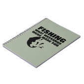 Anglers Viste Thmed Funny Slogan Notitieboek (Linkerzijde)