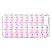 Angles Art Deco Style Pattern Roze iPhone 8/7 Hoes (Achterkant (Horizontaal))