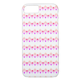 Angles Art Deco Style Pattern Roze iPhone 8/7 Hoes