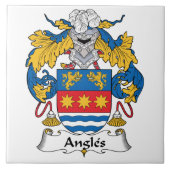 Angles Family Crest Tegeltje (Voorkant)