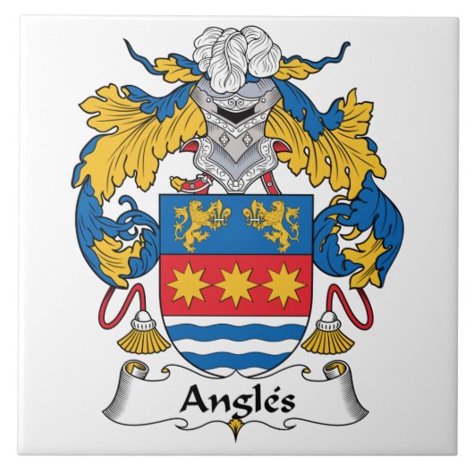 Angles Family Crest Tegeltje (Voorkant)