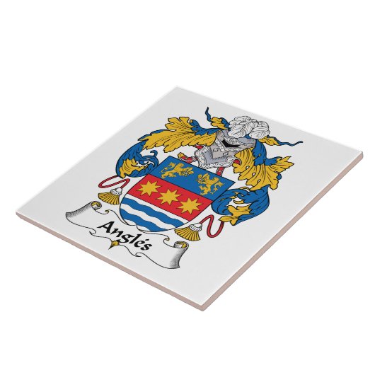 Angles Family Crest Tegeltje (Zijkant)