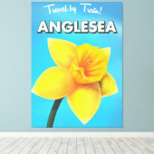 Anglesea vintage reisposter cartoon canvas afdruk (Insitu (Houten vloer))